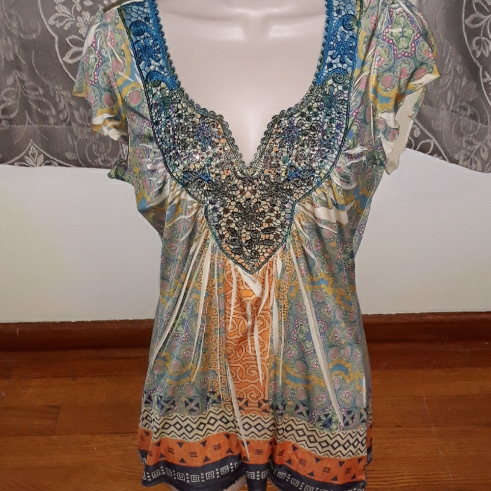 Embellished Apt 9 blouse size small